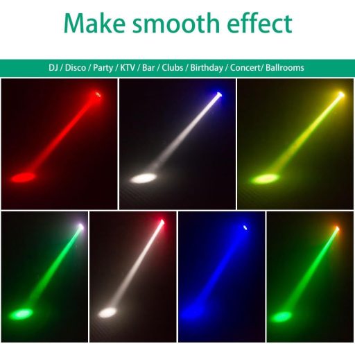 DELIBANG 4x40W RGBW LED Pinspot + 24 SMD RGB Par DMX DJ Fényszóró Szett