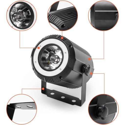 DELIBANG 4x40W RGBW LED Pinspot + 24 SMD RGB Par DMX DJ Set Reflektora