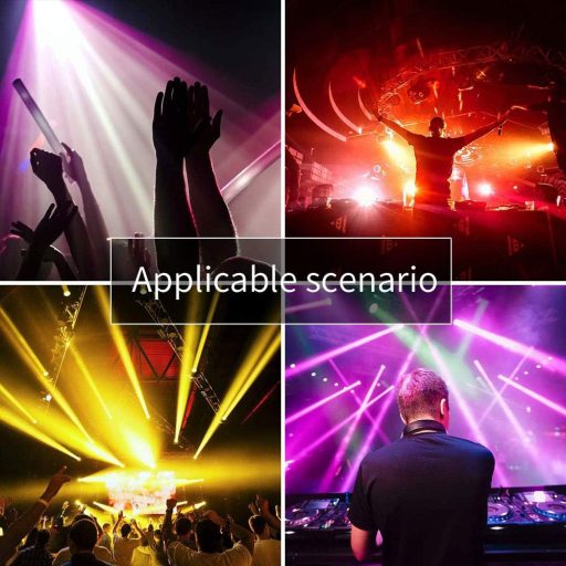 DELIBANG 4x40W RGBW LED Pinspot + 24 SMD RGB Par DMX DJ Fényszóró Szett