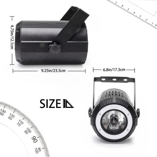 DELIBANG 4x40W RGBW LED Pinspot + 24 SMD RGB Par DMX DJ Fényszóró Szett