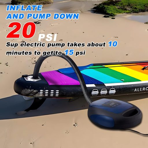 Ruitx Električna SUP Pumpa 20PSI - 12V Auto Pumpa za Visoki Tlak Zraka s Automatskim Isključivanjem za Kajake, Madrace, Vodene Sportove