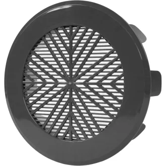   Grilă de ventilație rotundă Vent Systems 99-124mm gri pentru baie, bucătărie și birou
