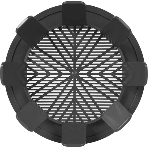 Grilă de ventilație rotundă Vent Systems 99-124mm gri pentru baie, bucătărie și birou