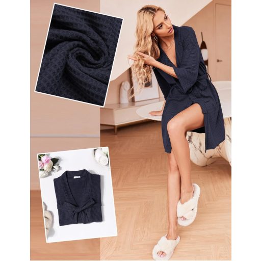 Ženski ogrtač Ekouaer, lagana pamučna pidžama, udobna spavaćica XXL