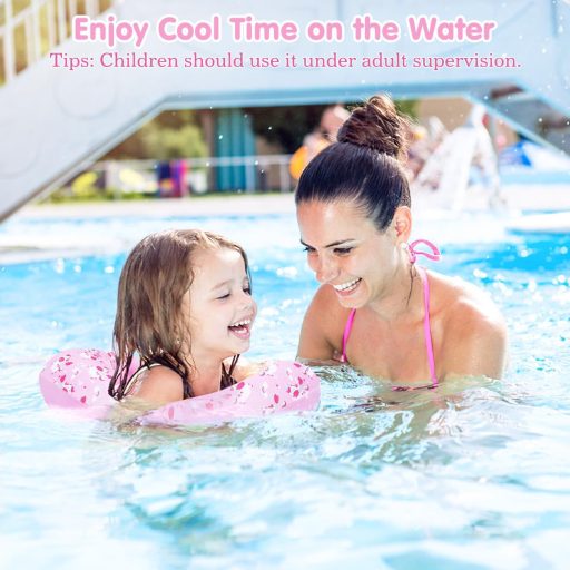 HeySplash Gyerek Úszómellény 3-6 Éveseknek, Állítható Vállpánt, Úszástanuló Segédeszköz 13-25 kg, Rózsaszín Unikornis Mintás