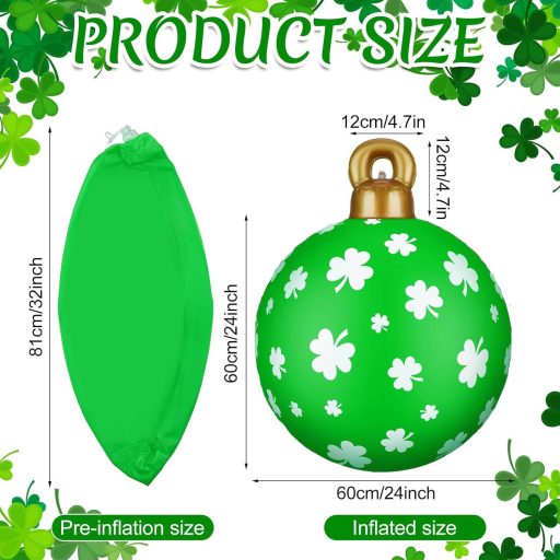 Viseća dekoracija zelena djetelina - Irski rekvizit za zabavu povodom Dana sv. Patrika