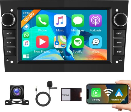 Rimoody Radio Auto Android 13 2 DIN Opel Astra Antara Vectra Corsa Zafira Meriva Vivara Vivaro - 7" GPS Navigație WiFi Carplay Bluetooth FM/R