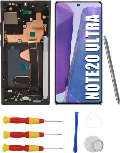 Sxhlseller Galaxy Note 20 Ultra OLED Kijelző Érintőpanellel - Teljes Kerettel és Ujjlenyomat Funkcióval, Teljesen Összeszerelt Telefon Digit