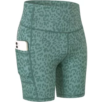   COTOP női sport leggings magas derékkal, zsebekkel, yoga rövidnadrág futáshoz és edzéshez, S-es méret