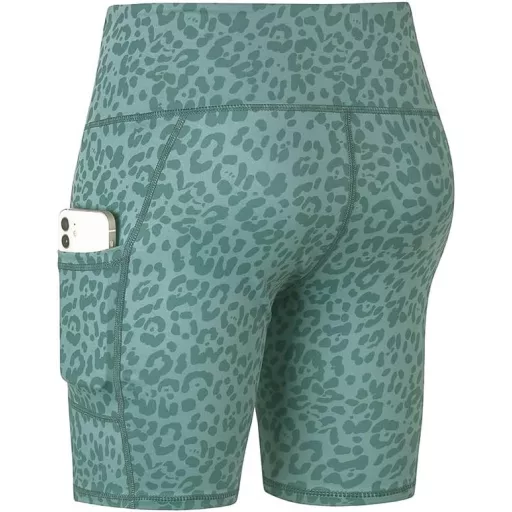 COTOP női sport leggings magas derékkal, zsebekkel, yoga rövidnadrág futáshoz és edzéshez, S-es méret