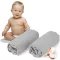 Dreamzie 2 db Gumis Lepedő 60x120-70x140 cm Szürke Pamut