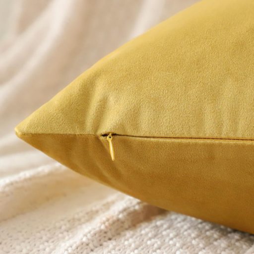 Artscope Bársony Díszpárna Arany 50x50 cm Kanapé Hálószoba Dekoráció