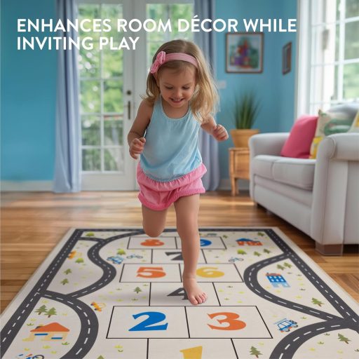 Covor pentru camera copiilor Navaris cu particule antiderapante