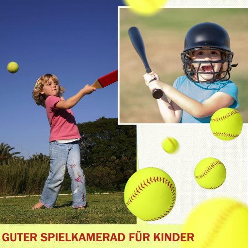 LeapBeast 12 Inch Softball Edzés Labda, PU Felület Kezdőknek, Ifjúsági Gyakorlás Sportlabda