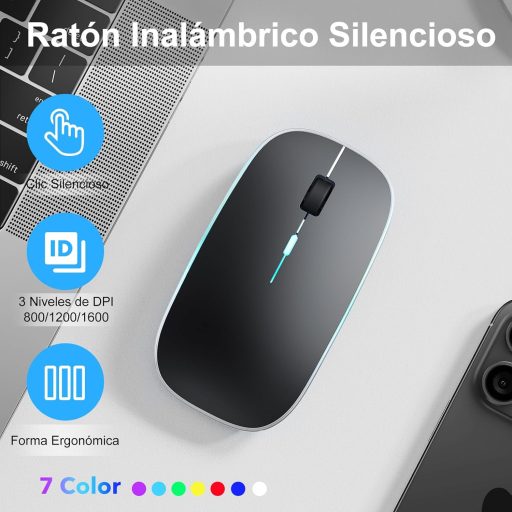 Set tastatură și mouse Bluetooth TECURS cu layout spaniol