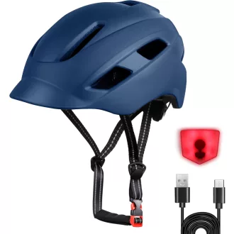   Cyklistická prilba Tadpole s LED osvetlením pre dospelých, odvetraná MTB prilba
