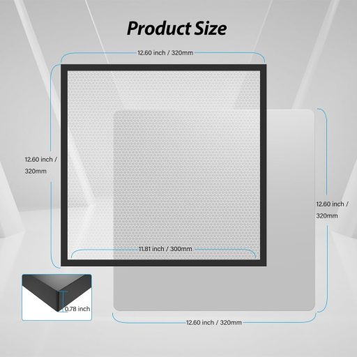Včelí plást Creality pre laserové rezanie 320x320 mm s hliníkovou platformou a zdvihákmi