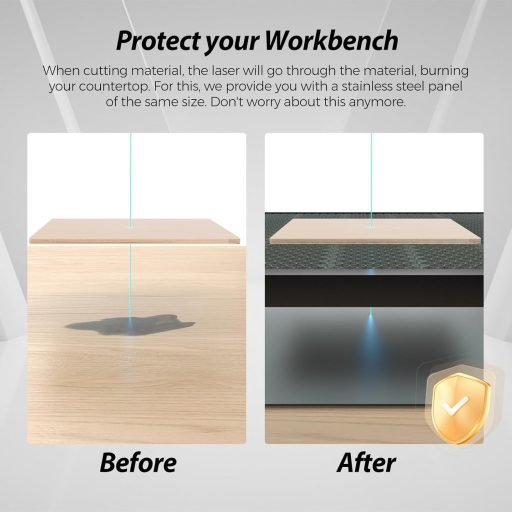 Včelí plást Creality pre laserové rezanie 320x320 mm s hliníkovou platformou a zdvihákmi