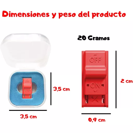 Badge-Law RCM Jig Roșu - Dispozitiv de piraterie compatibil cu consola Nintendo Switch - Pentru modificarea fișierelor de joc GBA și FBA - Accesoriu RCM Loader