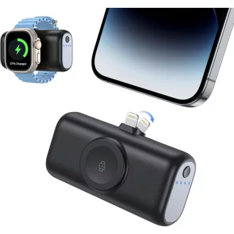   Baterie externă 3în1 ADADPU 5000mAh cu încărcare rapidă pentru iPhone și Apple Watch