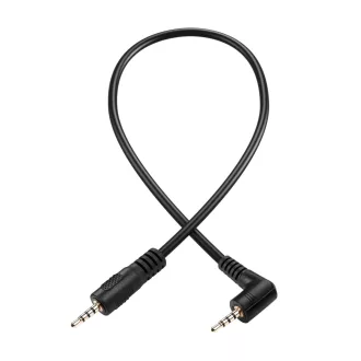   PNGKNYOCN 90-stupňový 2,5 mm audio kábel - TRRS stereo konektor pre slúchadlá s mikrofónom, pre telefón, tablet (0,3 m)
