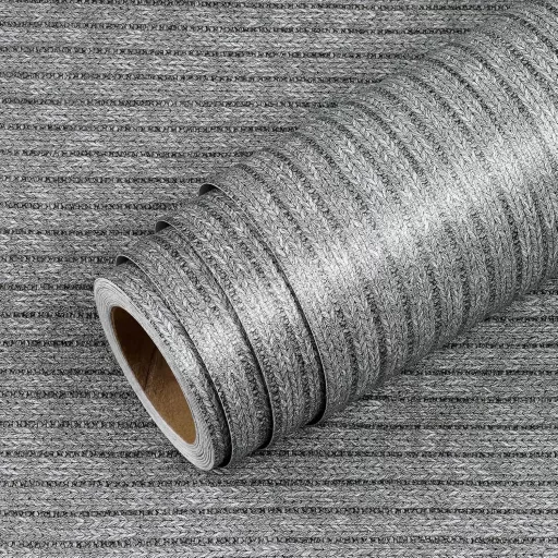 Livelynine samoljepljiva tapeta, sivi uzorak, folija za namještaj, mat izgled