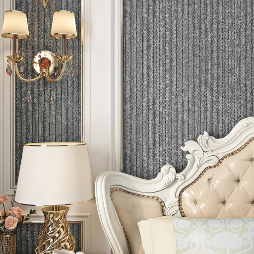 Samolepiaca tapeta Livelynine so sivým vzorom, nábytková fólia v matnom prevedení