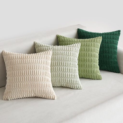 MIULEE Karácsonyi Párnahuzat Szett 4 db 40x40 cm Kordbársony Dekoratív Nappali Hálószoba