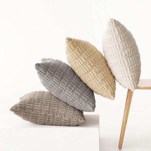 MIULEE 4 darabos kordbársony párnahuzat szett 40x40 cm, modern dekoratív nappali kanapé párna