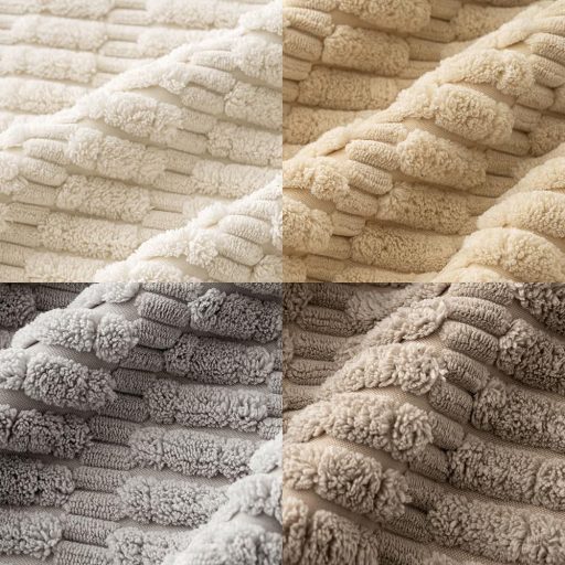 MIULEE 4 darabos kordbársony párnahuzat szett 40x40 cm, modern dekoratív nappali kanapé párna