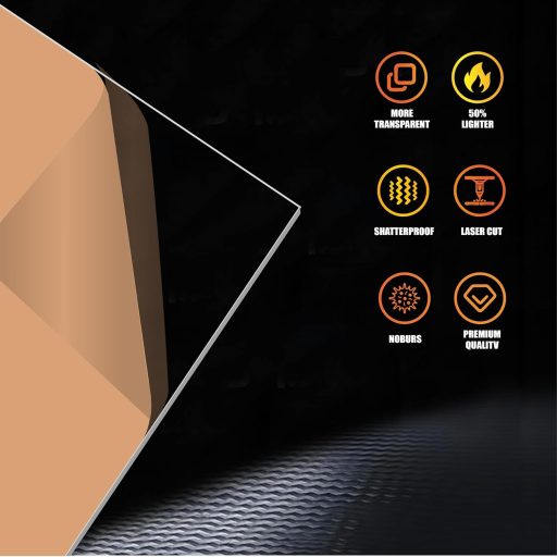 Ninehole 8 darabos akrilüveg készlet A4 méret, 1-2mm vastagság, DIY és dekoráció