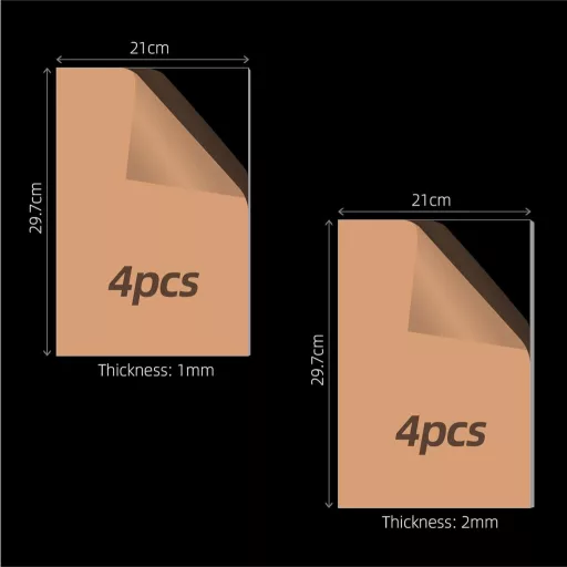 Ninehole 8 darabos akrilüveg készlet A4 méret, 1-2mm vastagság, DIY és dekoráció