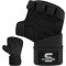 SAWANS Súlyemelő Kesztyű Fekete Neoprén Csuklótámasztékkal Férfi Női Edzőkesztyű Fitnesz Bodybuilding Húzódzkodás S Méret