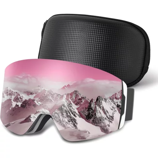 CARFIA EVO síszemüveg tükrözött lencsékkel, unisex snowboard szemüveg cserélhető üvegekkel