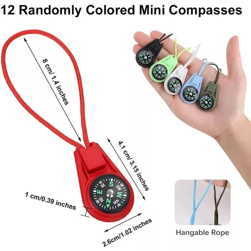 Doukesh Multicolor Mini Túrakompasz Gyerekeknek Medállal és Táskával