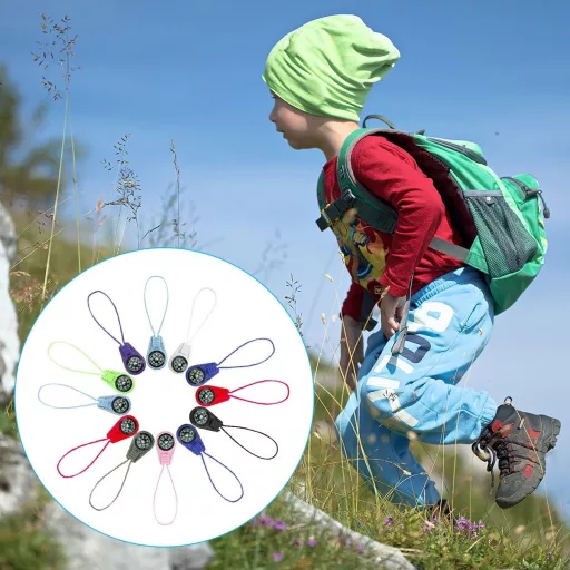 Doukesh Multicolor Mini Túrakompasz Gyerekeknek Medállal és Táskával
