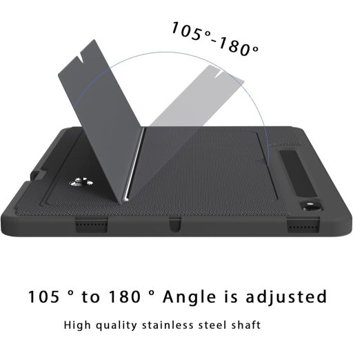 ROOFEI Galaxy Tab S10Ultra/S9 Billentyűzetes Tok QWERTZ Érintőpaddal 7 Szín LED