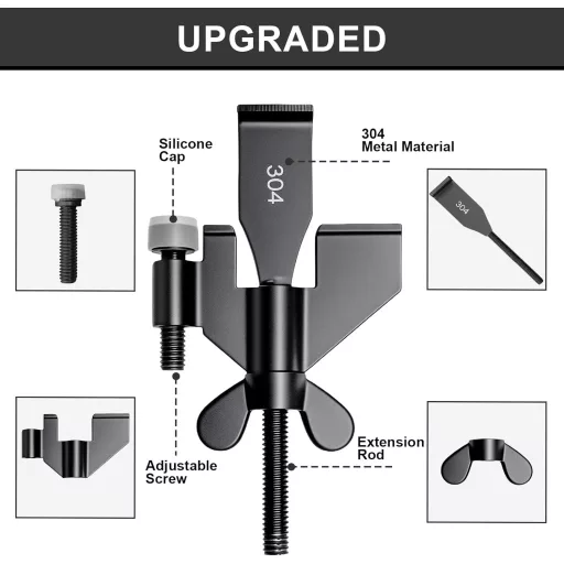 AceMining Hordozható Ajtózár Fekete - Utazás, Hotel, Otthon Biztonsági Zár