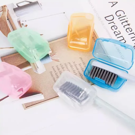 Set de protecții pentru periuța de dinți BNOYONERAS - 5 bucăți, suport portabil din plastic pentru capul periuței de dinți, cutie de protecție pentru călătorii și uz casnic