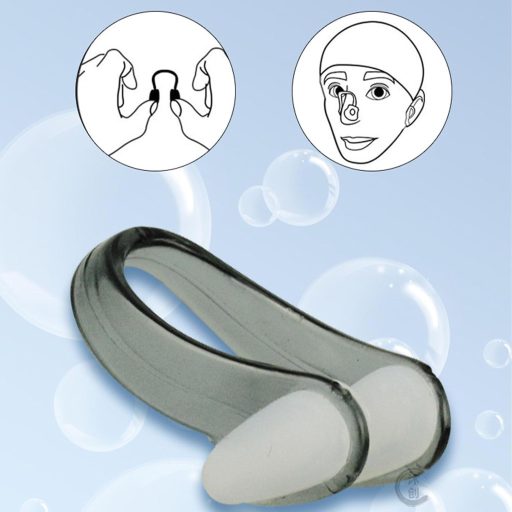 BNOYONERAS Úszósapka Szett 2 Darabos Csúszásmentes Rugalmas Unisex Fekete Kék Orrdugóval Fülvédővel Felnőtt Gyerek