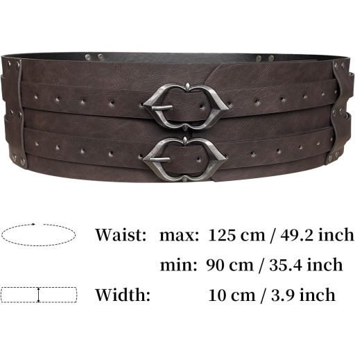 Stredoveký kožený bedrový a stehenný pancier BootyBay - Retro obojstranné pancierovanie pre rytierske hry na hrdinov - LARP žoldniersky kostýmový doplnok