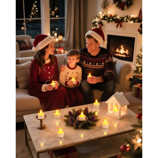 SoulBay LED gyertyák 12db töltöltethető távirányítóval időzítő funkcióval