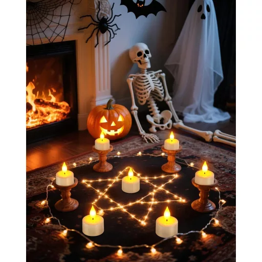 SoulBay LED svijeće, 12 komada, punjive, s daljinskim upravljačem i funkcijom timera.