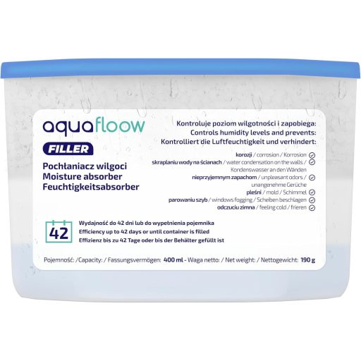 Aquafloow 400ml Páramentesítő Készlet 3db Fürdőszoba Konyha Szekrény Nedvességgátló