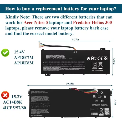 Baterie laptop ASUNCELL 15.4V 58.75Wh pentru Acer Nitro 5 AN515 AN517 Nitro 7 A715