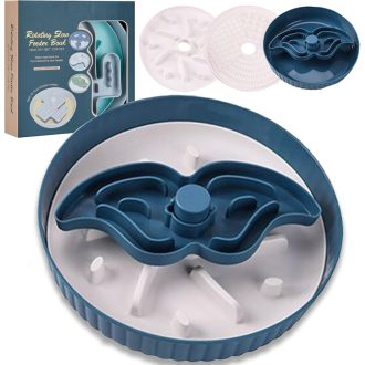   Vealind Lassú Etető Kutyatál Labirintus Puzzle Funkciós Kék