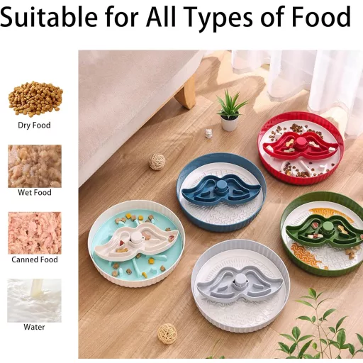 Vealind spora hranilica za pse, labirint puzzle, funkcionalna, plava