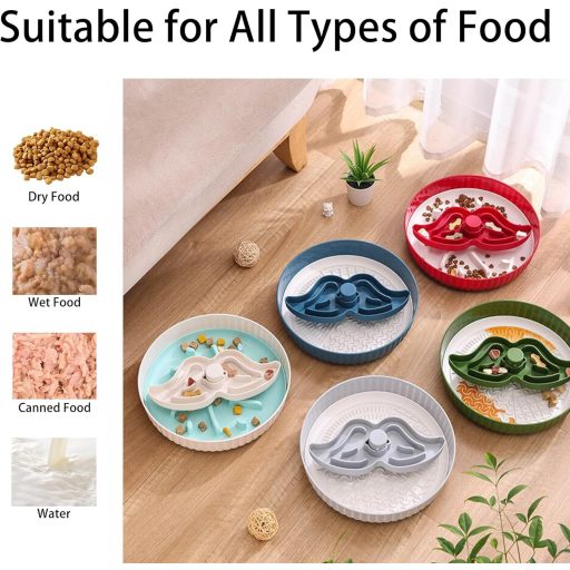 Vealind pomalá miska pre psov s labyrintovým hlavolamom, modrá