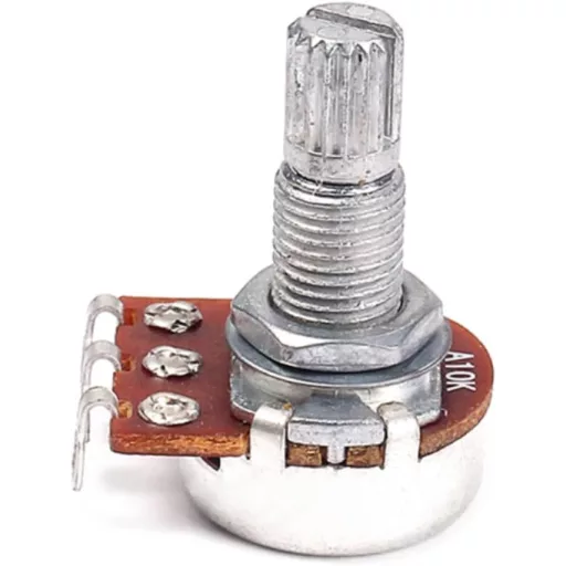 OFFSCH A10k Spájkovací gitarový potenciometer - 10k Lineárny ovládač hlasitosti pre gitary, kovovo-plastové prevedenie