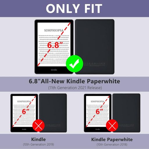 FUWANG futrola za Kindle Paperwhite 11. generacije, lagana PU kožna navlaka, s funkcijom automatskog buđenja/uspavljivanja